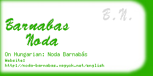 barnabas noda business card